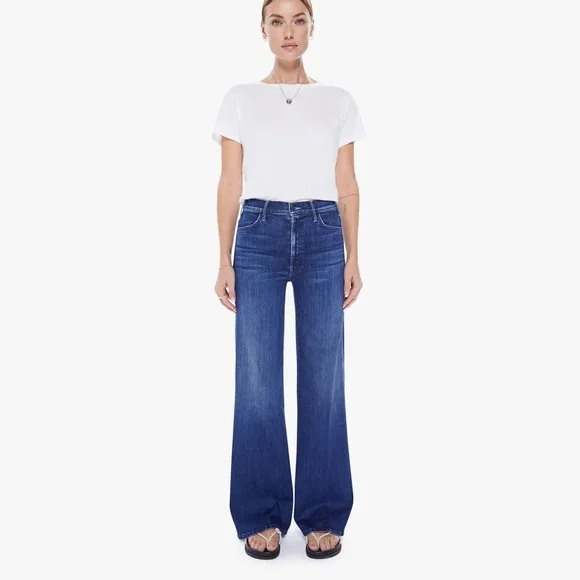 MOTHER The Hustler Roller Heel Jeans In High Fidelity Size 26 NWT - Picture 1 of 8